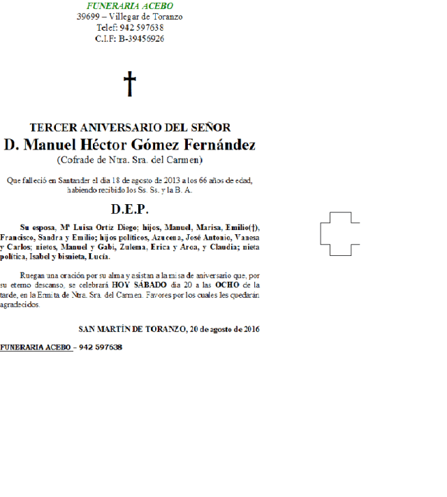 MANUEL HÉCTOR GÓMEZ FERNANDEZ