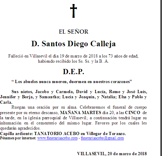 D. Santos Diego Calleja